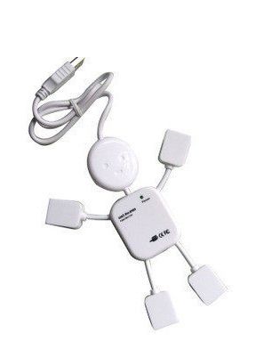 USB周邊產品 電腦配件批發 人形 USB HUB 2.0 分線器  一拖四4口 廠家直銷原始圖片2