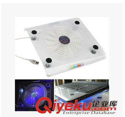 USB周邊產品 電腦配件 透明超大風扇/藍光 筆記本散熱器/散熱底座 散熱墊原始圖片2