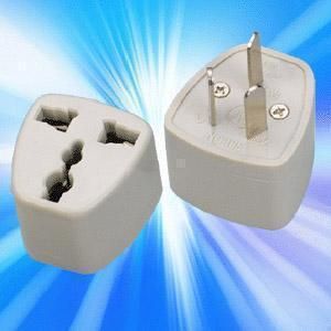 電腦周邊產品 電腦周邊批 國標轉換器 三扁國標轉{wn}插孔 三腳電源轉換頭