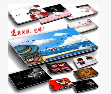 清潔/保護用品 超可愛筆記本彩色外殼貼膜 多種圖案 圖案是隨機發原始圖片3
