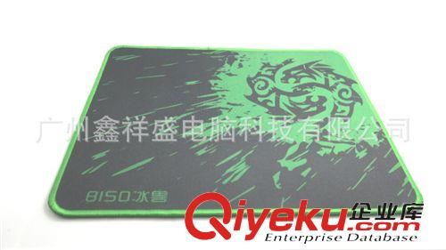 鼠標墊Mouse Pad 冰獸 zp 電競游戲鼠標墊 游戲?qū)Ｓ檬髽藟|  軟橡膠墊 綠色