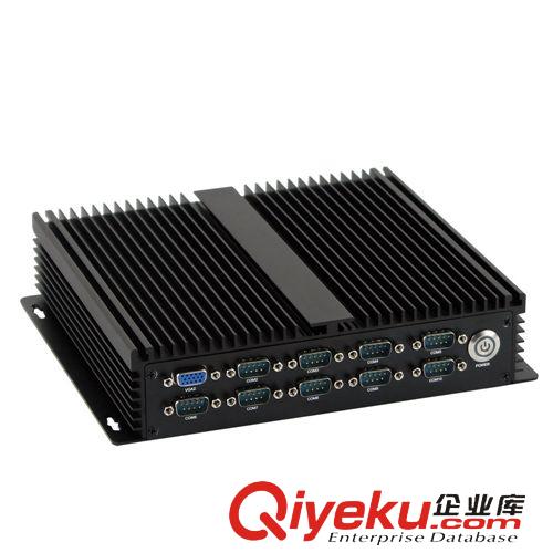 嵌入式工控機 無風扇工控機 1037U雙VGA雙千兆網卡10COM 嵌入式壁掛工業電腦