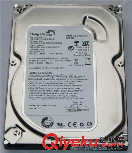 電腦硬盤 Seagate/希捷 500G 臺式機(jī)電腦硬盤 3.5寸 7200zp