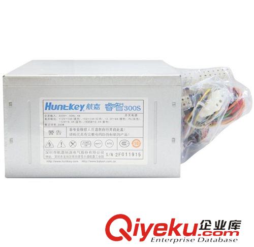 電腦電源 Huntkey/航嘉 睿智300S 額定功率200w {zd0}功率300 全新zp