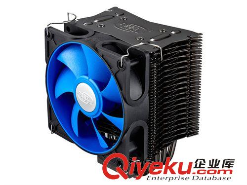 散熱設(shè)備 九州風(fēng)神DEEPCOOL 冰凌400黑玉{zz1}版CPU散熱器 4熱管 zp