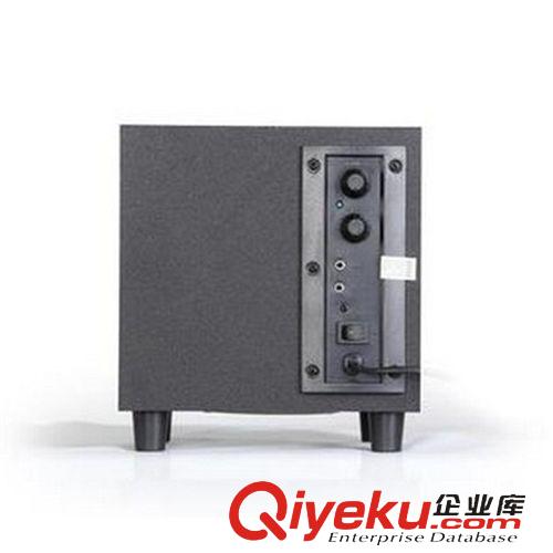 金河田電腦音箱 金河田Q1時尚版 2.1電腦多媒體音箱 筆記本低音炮木質(zhì)音響 黑色原始圖片3