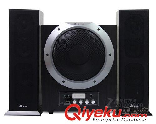金河田電腦音箱 金河田Q5 2.1多媒體 臺式機  筆記本低音炮音響