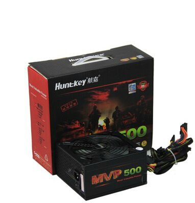 PC  電源 航嘉MVP500電腦電源臺(tái)式機(jī)電源額定500W模組電源游戲電源原始圖片2