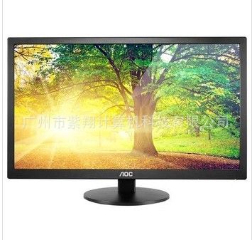 顯示器 AOC E2070SWN 19.5英寸LED臺式背光節(jié)能窄邊框液晶顯示器（黑色）