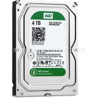 硬盤 西部數據(WD)綠盤  SATA3 64MB臺式機硬盤4TB