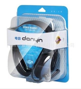 碩美科耳機 電音（Danyin） DT-2102 耳麥 頭戴式 雙插頭 藍色