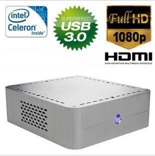 臺式電腦 Intel雙核I3 全鋁高清電腦  HTPC 迷你主機 G1620 USB3.0