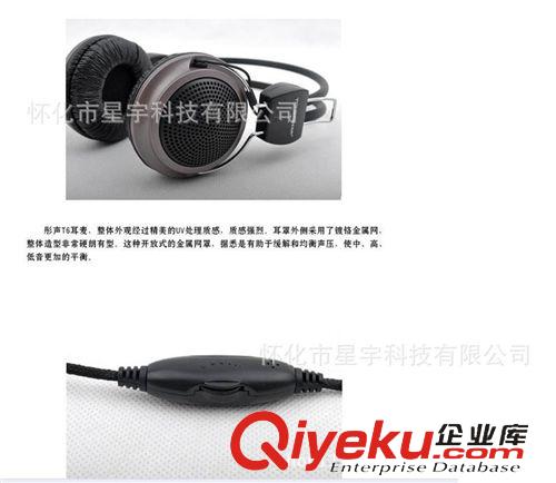 耳機 專柜zp彤聲 T6頭 戴式耳機立體聲 音樂游戲 耳麥線 控麥克風原始圖片2
