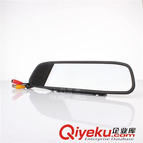 顯示器 廠家直銷 4.3寸后視鏡顯示器通用車載倒車優先雙AV輸入防炫目9-32
