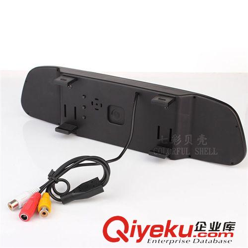 顯示器 廠家直銷 4.3寸后視鏡顯示器通用車載倒車優先雙AV輸入防炫目9-32