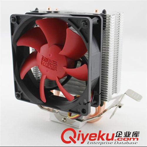 電腦配件 超頻3紅海mini 純銅熱管CPU風扇 超靜音 775 1155 AMD CPU散熱器原始圖片2
