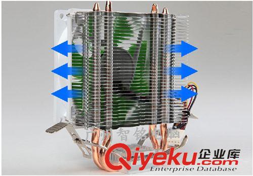 電腦配件 冷靜星青龍CPU散熱器775amd1155超靜音臺式電腦cpu風扇銅管散熱器原始圖片3