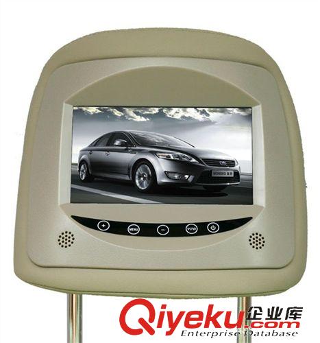 車載頭枕顯示器系列（headrest monitor zg7寸汽車頭枕顯示器 帶插卡USB/SDMP5車載顯示器 顯示屏