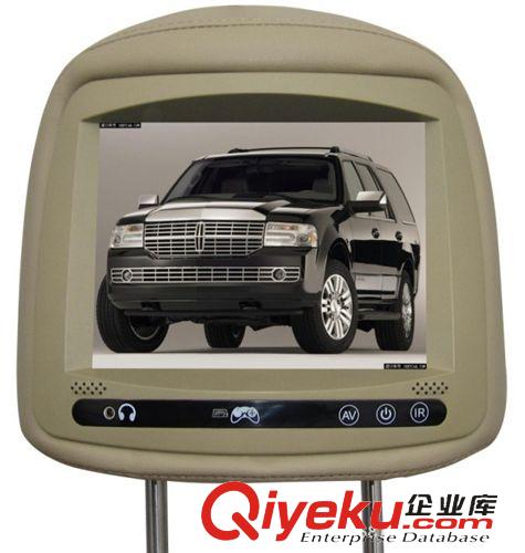 車載頭枕顯示器系列（headrest monitor 7寸通用車載顯示器 車載電視 汽車頭枕顯示器 高清靠枕