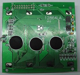 图形点阵-液晶模块   双排接口YB12864LA不带字库并口液晶显示屏模块 5V/3.3V