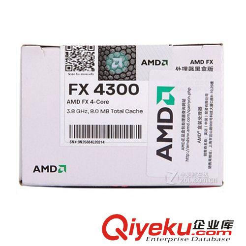 CPU {zx1}AMD打樁機(jī)FX-4300四核臺(tái)式電腦CPU 32納米 原包裝 聯(lián)保3年