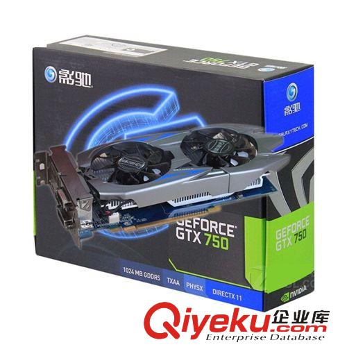 顯示卡 tj一線(xiàn)品牌影馳GTX750-1GD5黑將臺(tái)式電腦顯卡128位1Gzp行貨