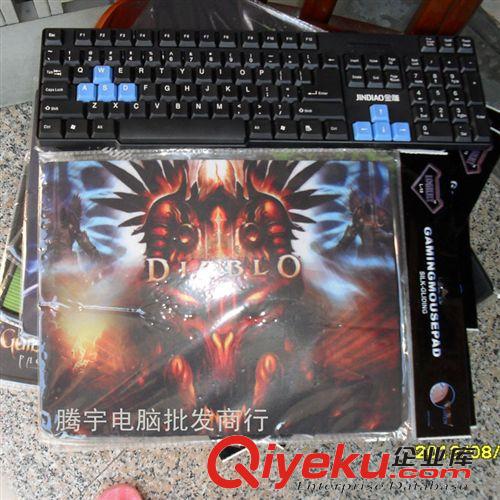 鍵盤/鼠標(biāo)/鍵鼠套裝/鼠標(biāo)墊批發(fā) 廠家直銷批發(fā)加厚超大筆記本臺式電腦游戲?qū)Ｓ檬髽?biāo)墊 同行zg原始圖片3