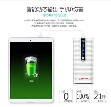 移動(dòng)電源 臺電 移動(dòng)電源充電寶 T100I-W 10000毫安 超薄通用原始圖片2