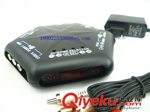 av 視頻切換器 AV切換器 音視頻切換器 4進1出帶遙控器 四進一出 AV666D廠家直銷