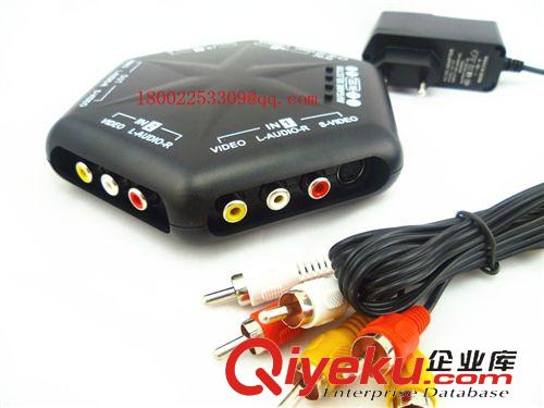 av 視頻切換器 AV切換器 音視頻切換器 4進1出帶遙控器 四進一出 AV666D廠家直銷