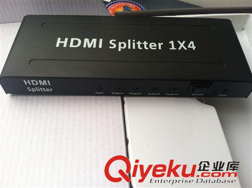 HDMI分配器 HDMI分配器 轉(zhuǎn)換器 視頻分配器 3D1進4出 高清分配器 分頻器 1.4