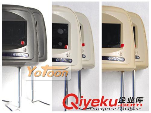 車載液晶顯示器 江淮和悅專車專用頭枕顯示器 7寸高清數字屏 標配游戲手柄原始圖片3