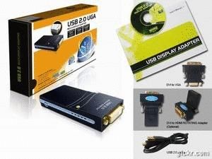 USB graphics adapter USB顯卡 UGA USB to DVI/HDMI/VGA (2048x1152) USB顯卡 19D1