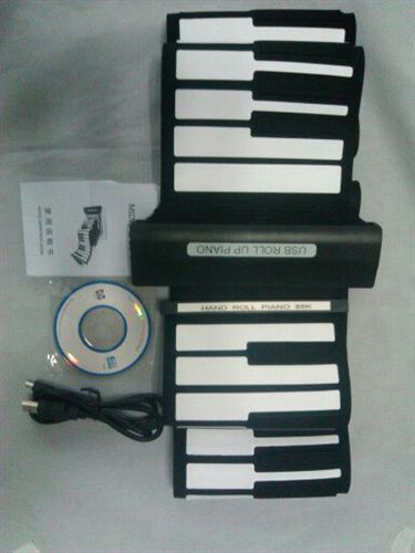 music  peripherals USB Midi 88Keys  Piano 88鍵軟硅膠可卷曲鋼琴