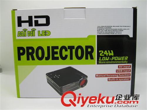 投影儀 mini projector Mini 投影儀80流明 Projector 1080P AV,VGA HDMI  USB H80