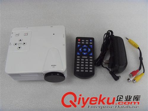 投影儀 mini projector Mini 投影儀 640*320 Projector 1080P AV,VGA HDMI  80H 白色原始圖片3