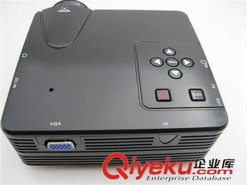 投影儀 mini projector Mini 投影儀80流明 Projector 1080P AV,VGA HDMI  USB H80原始圖片3