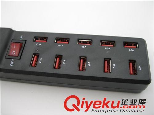 USB POWER charging station 10口USB 充電器  10 USB Ports Power Charging Adapter原始圖片3