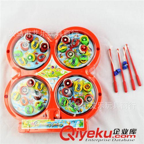 夏天玩具 四盤釣魚盤 玩具批發(fā) 轉(zhuǎn)動(dòng)會(huì)唱歌 可多人一起釣魚.親子互動(dòng)游戲原始圖片3
