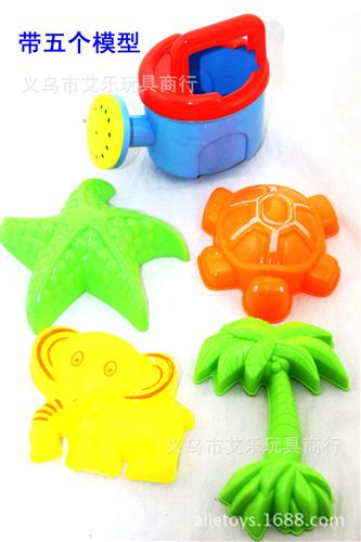 夏天玩具 供應(yīng)2015{zx1}夏天熱賣產(chǎn)品 兒童沙灘玩具套裝6件套 沙漏風(fēng)車批發(fā)原始圖片3