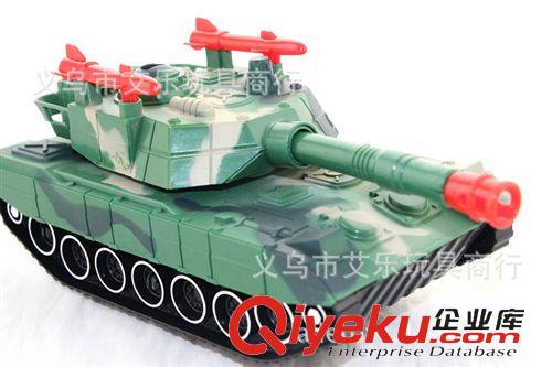 電動(dòng)玩具 混批360旋轉(zhuǎn)燈光音樂(lè)萬(wàn)向兒童電動(dòng)玩具坦克 發(fā)光閃光坦克模型批發(fā)原始圖片3