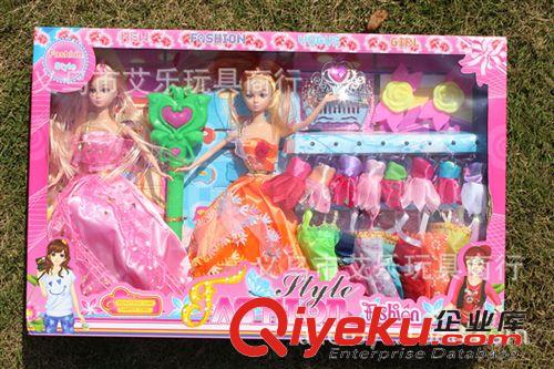 過家家玩具 女孩禮物 兒童芭比娃娃禮盒套裝 洋娃娃 帶魔法棒 廣東玩具原始圖片2