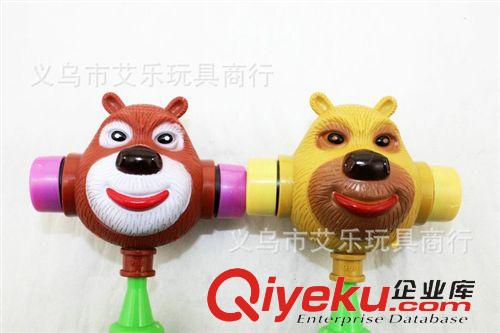 嬰幼兒教具 供應{zx1}地攤玩具 嬰幼兒寶寶小玩具 卡通塑料手搖鈴 小響錘 熊大原始圖片3