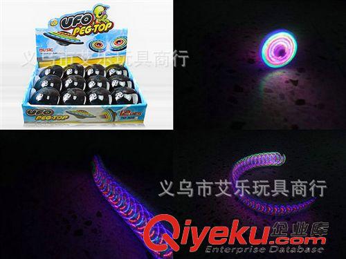 發(fā)光玩具 新款熱銷閃光音樂(lè)UFO電動(dòng)漂移陀螺 漂移陀螺玩具陀螺 地?cái)偤秘浽丛紙D片3