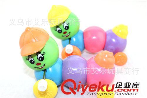 上鏈/回力玩具 新生兒義烏玩具廠家推薦 廣場地攤熱銷 七彩發條上鏈毛毛蟲批發原始圖片2