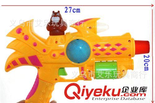 玩具刀劍|槍 新款批發 燈光音樂八音槍 電動發光玩具槍 塑膠熊出沒 語音槍原始圖片3