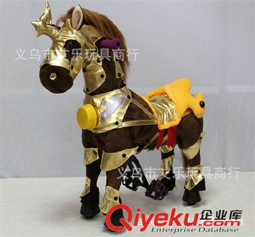 諸葛馬 義烏供應(yīng)商批發(fā) 公園廣場小孩游樂產(chǎn)品健身休閑 仿真機(jī)械馬草泥馬