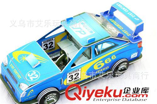 3D立體拼圖 義烏人氣產品地攤新奇特 diy轎車立體拼圖 仿真交通智力批發原始圖片2