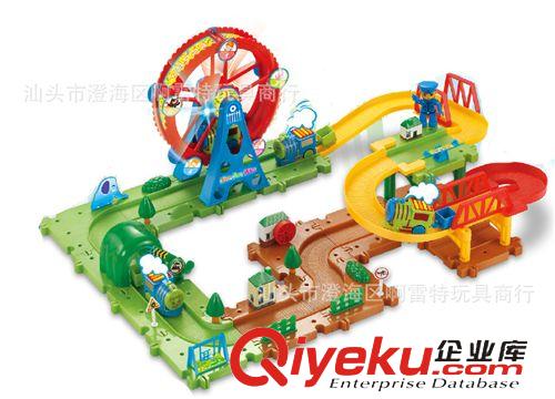 積木類 批發摩天輪積木 益智早教創意積木 塑料積木 軌道積木