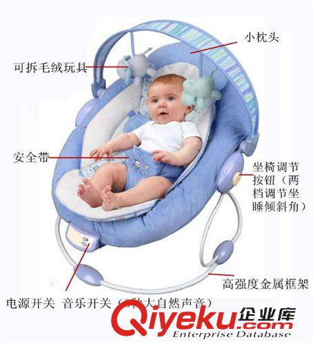 混批區(qū) 新款嬰兒震動搖椅 帶音樂寶寶安撫搖椅 電動BB躺椅原始圖片2